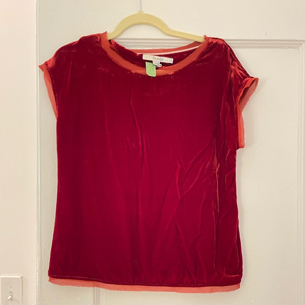 VGUC Boden size 2 velvet top